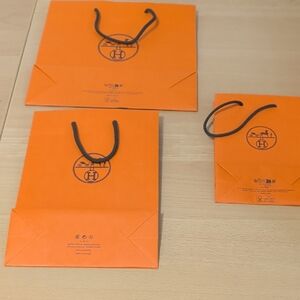Hermes Vibrant Orange Gift Bags